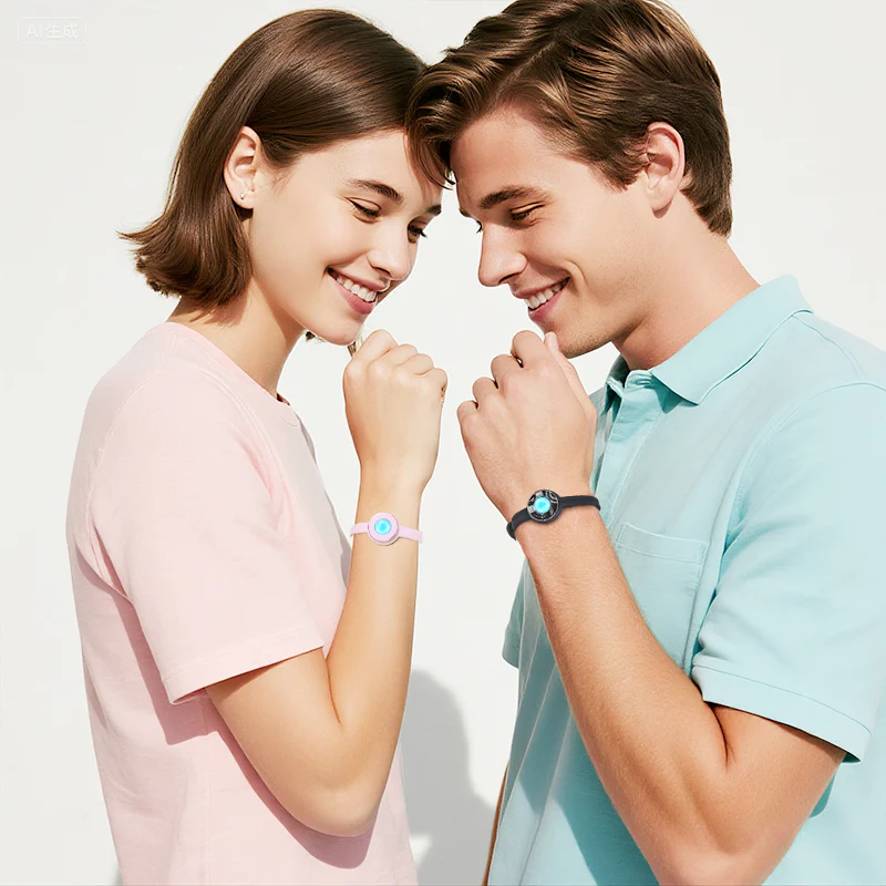 Candy Original & Wave Touch Bracelets (Black+Pink) - Image 5