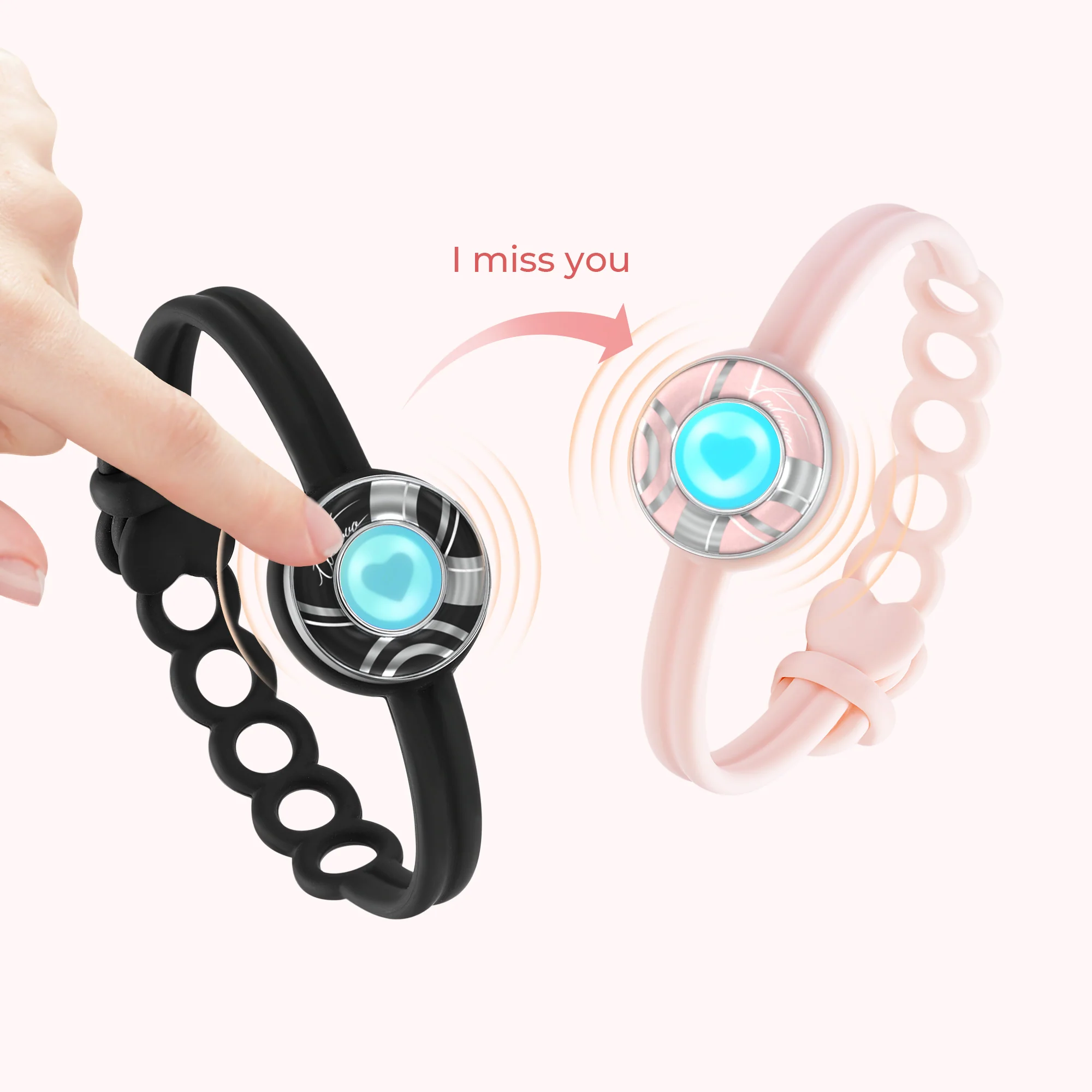 Candy Wave Touch Bracelet Single (Peach Blush) - Image 2