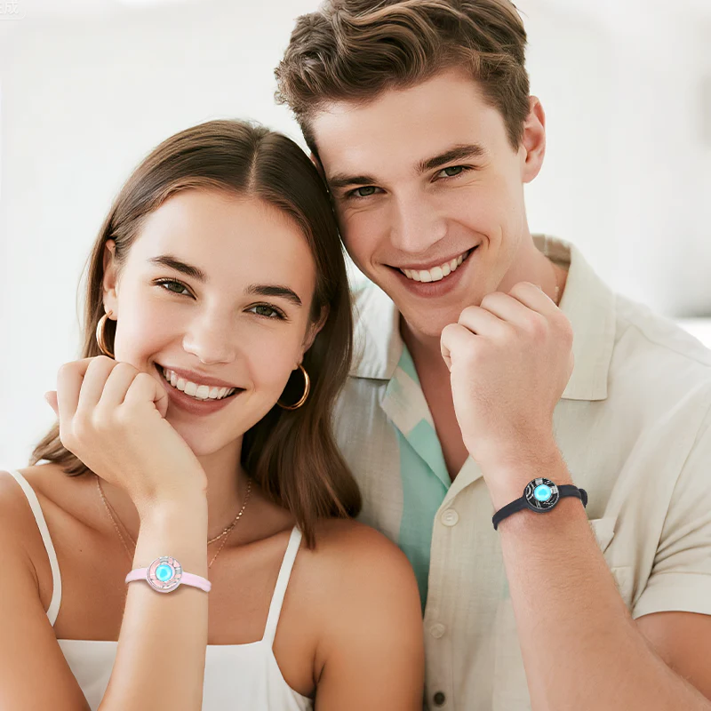 Candy Wave Touch Bracelets (Black+Pink) - Image 7
