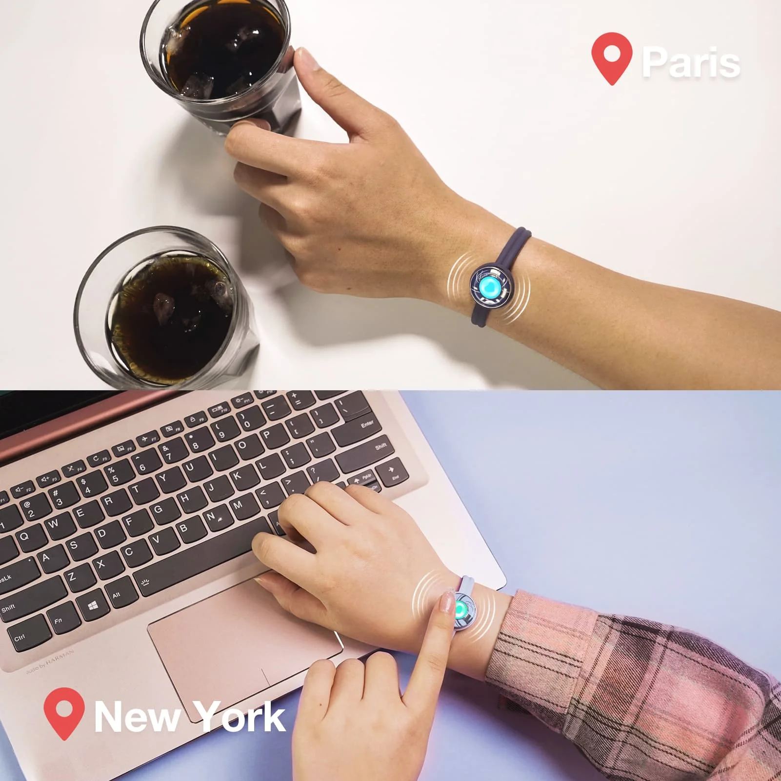 Candy Wave Touch Bracelets(Deep Blue+Light Blue) - Image 3