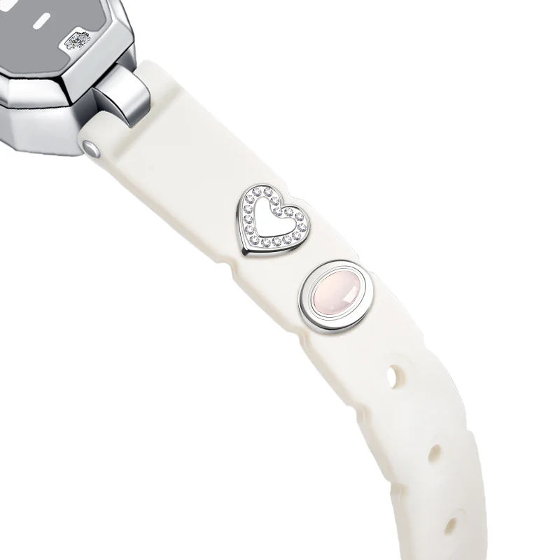 Crystal & Heart Charms for Morse Love Bracelets - Image 2