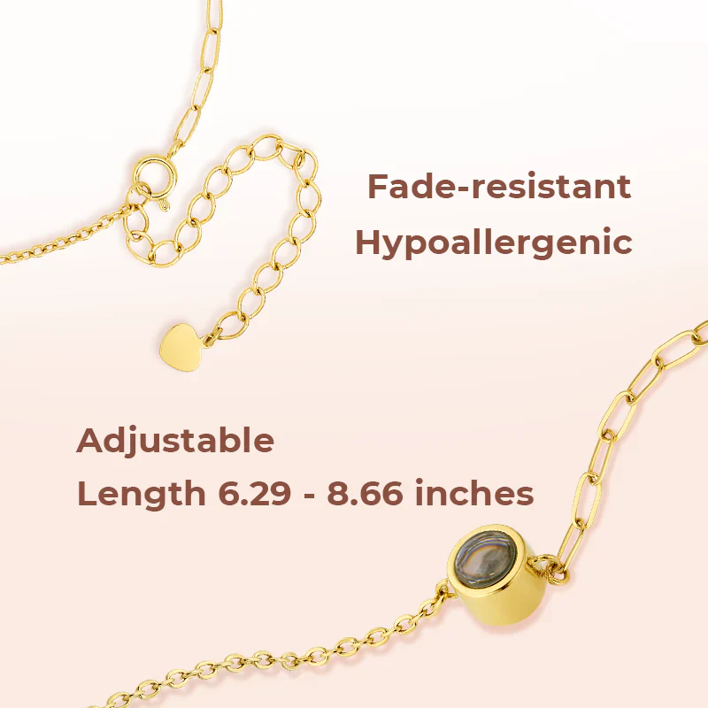Custom Dual Chain Photo Bracelet - Image 6