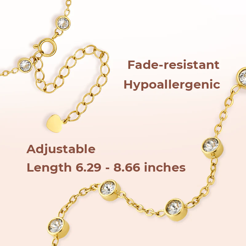 Link Chain Projection Photo Bracelet with Diamonds - Image 6