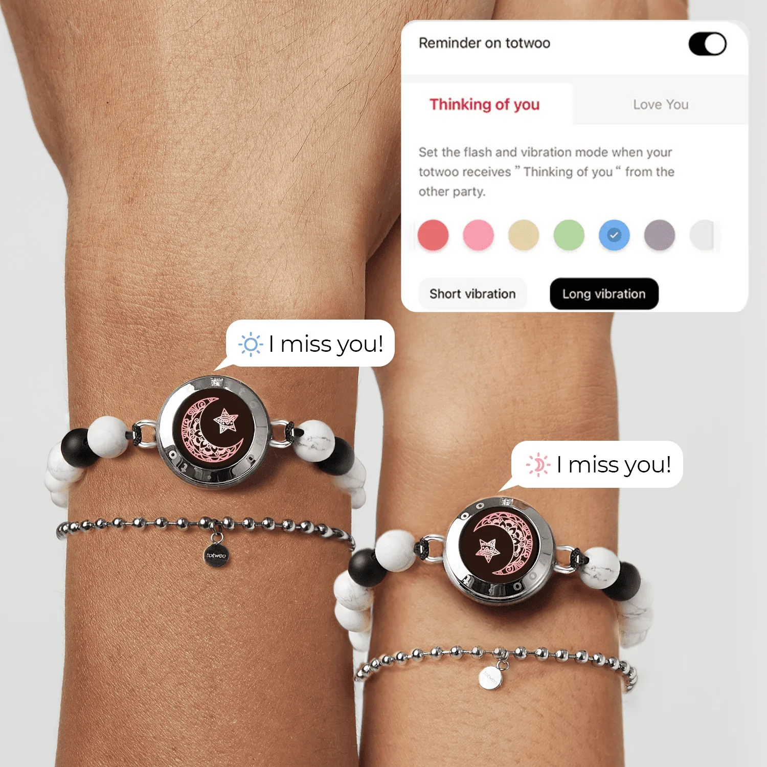 Moon&Star Touch Bracelets with Matching Beads - Image 5