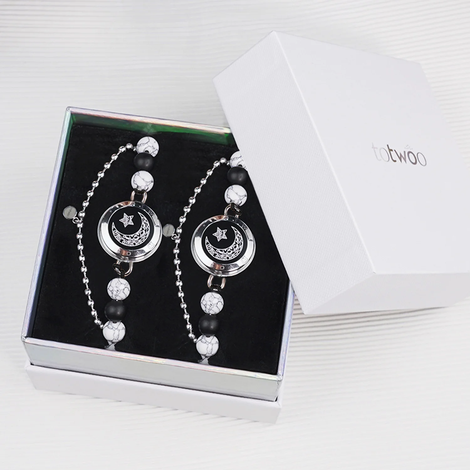 Moon&Star Touch Bracelets with Matching Beads - Image 7