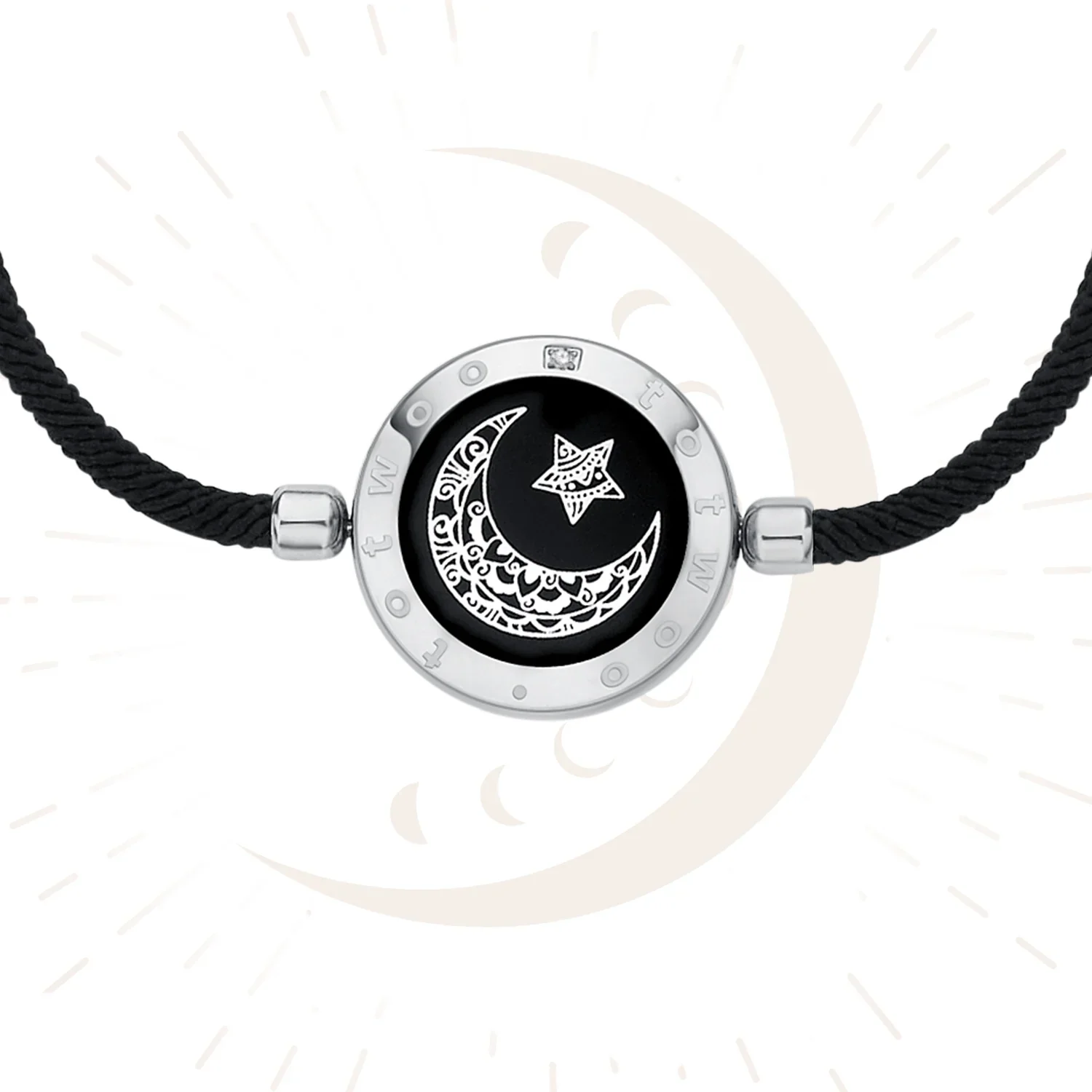 Moon Touch Bracelet with Milan Rope Single(Silver) - Image 5