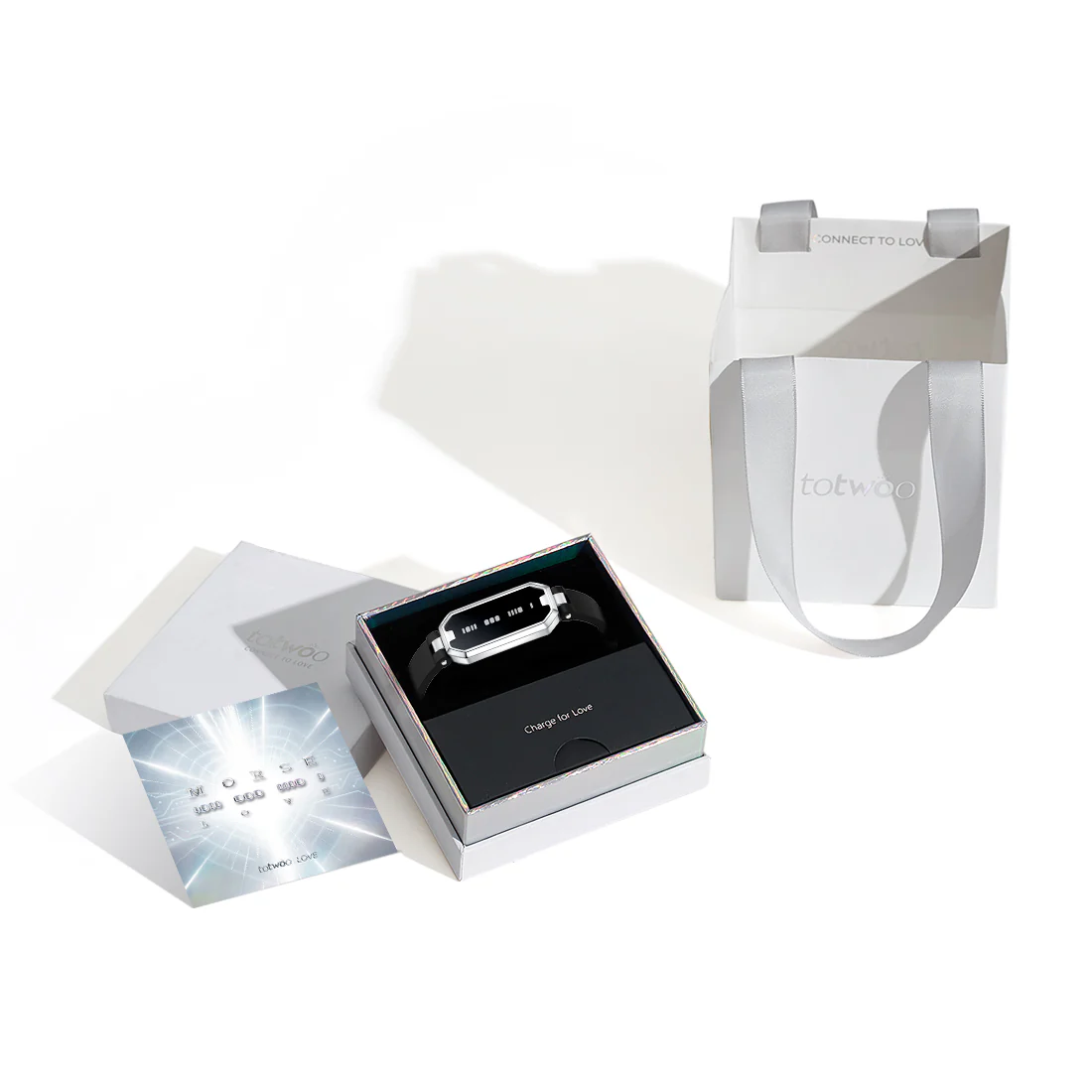 Morse Love Touch Bracelet with Silicone Single (Black) - Image 10