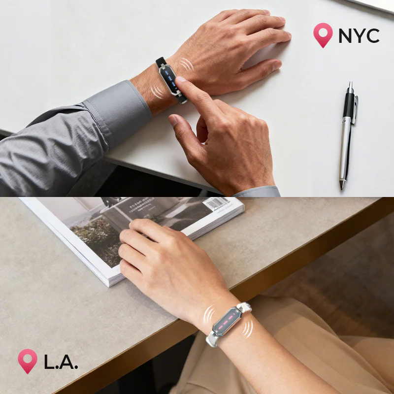 Morse Love Touch Bracelet with White Silicone Single - Image 3