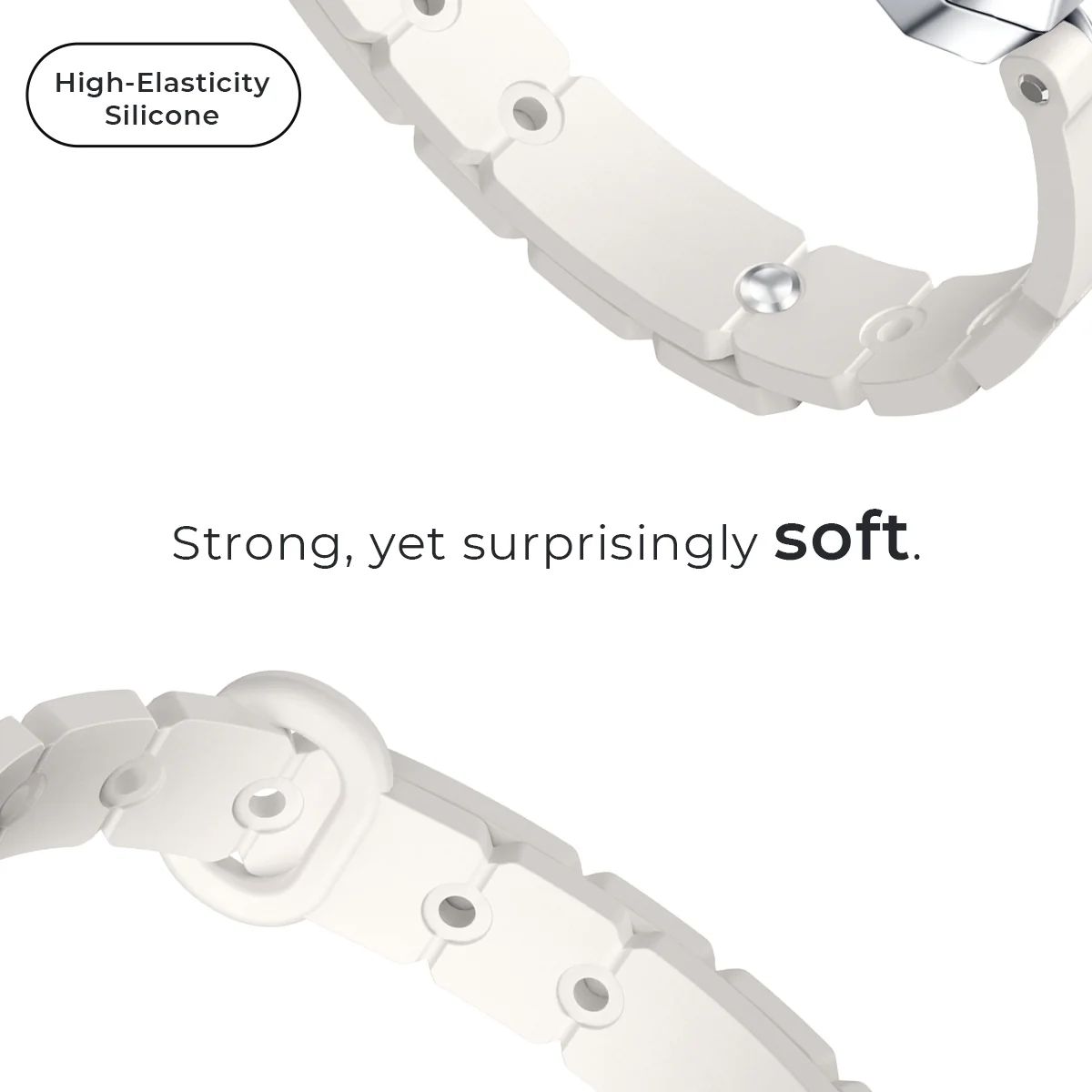 Morse Love Touch Bracelet with White Silicone Single - Image 7