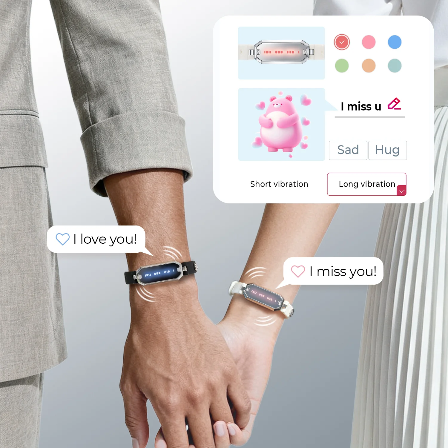 Morse Love Touch Bracelets with Silicone - Image 4