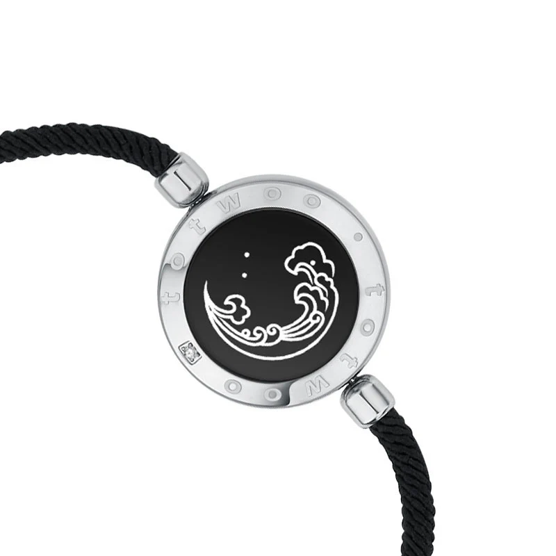 Mountain & Sea Touch Bracelets with Milan Rope (Black+Black) - Image 9