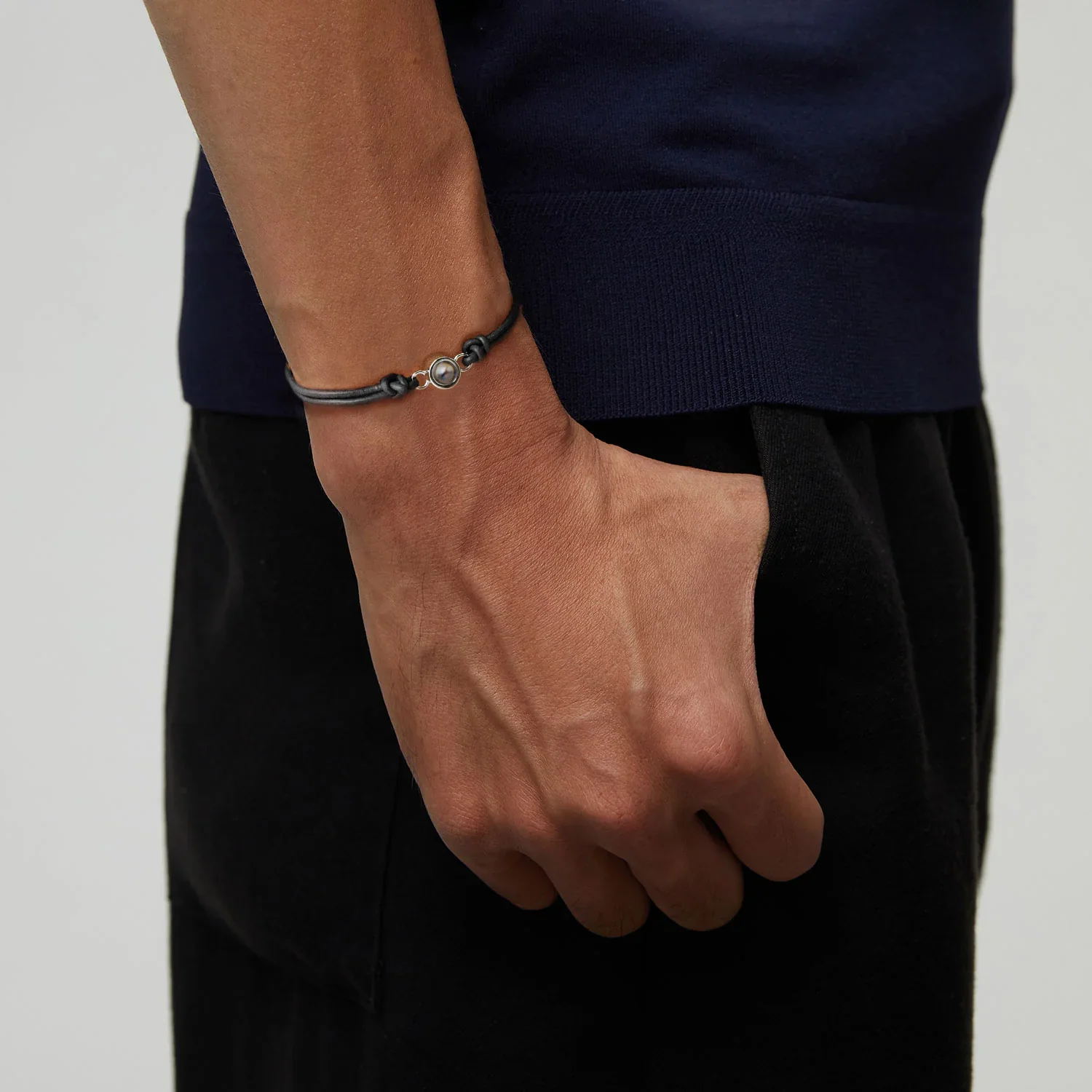 Personalized Genuine Leather Photo Bracelet - Image 6
