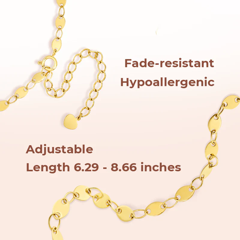Personalized Olive Shaped Chain Photo Projection Bracelet - Image 8