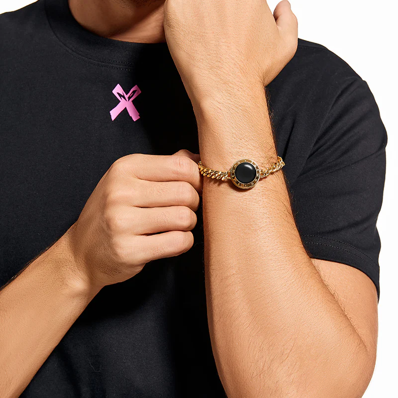 Soulmate 2.0 Touch Bracelets(Gold Cuban Chain+Paperclip Chain) - Image 9