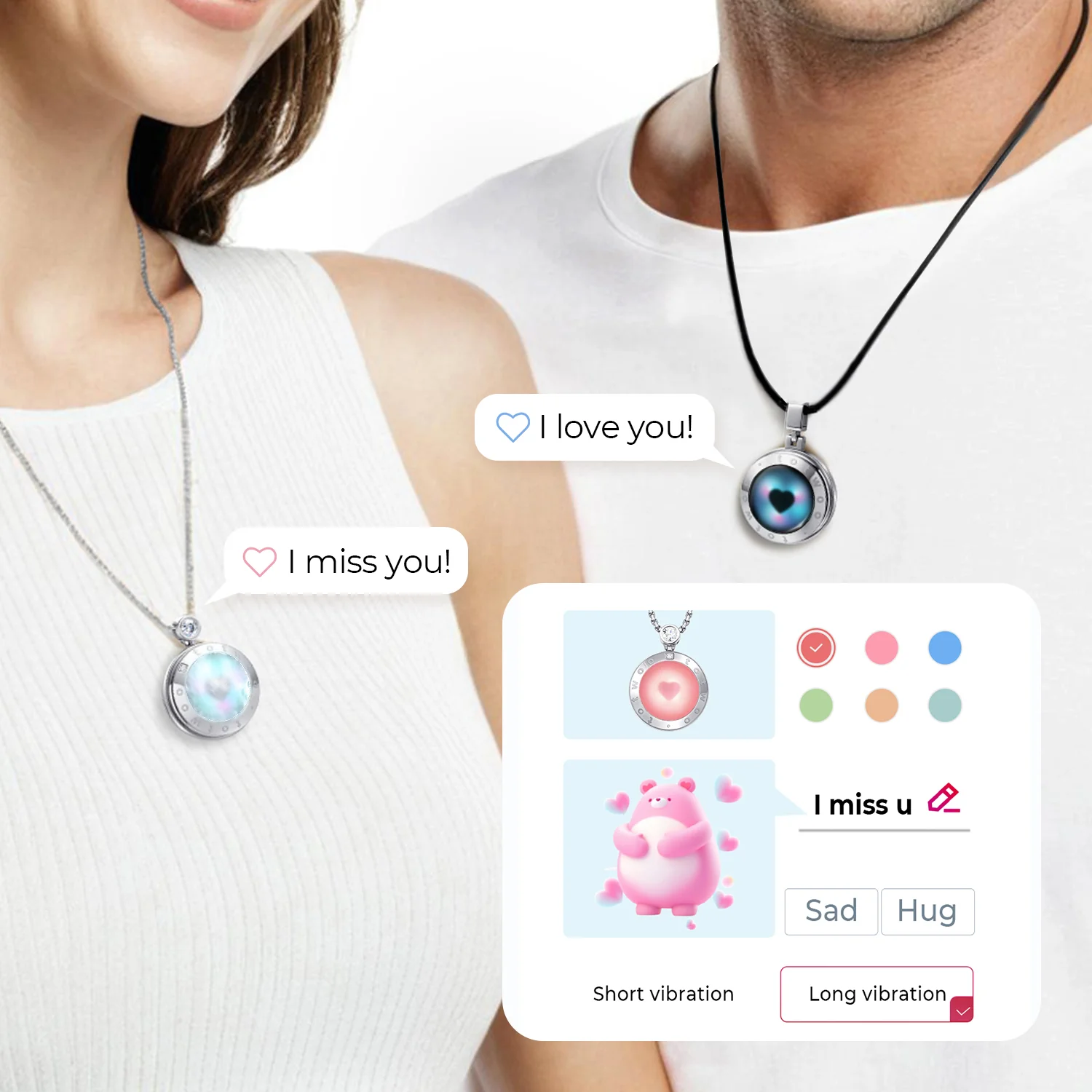 Soulmate 2.0 Touch Necklace with Mother of Pearl Panel - Image 4
