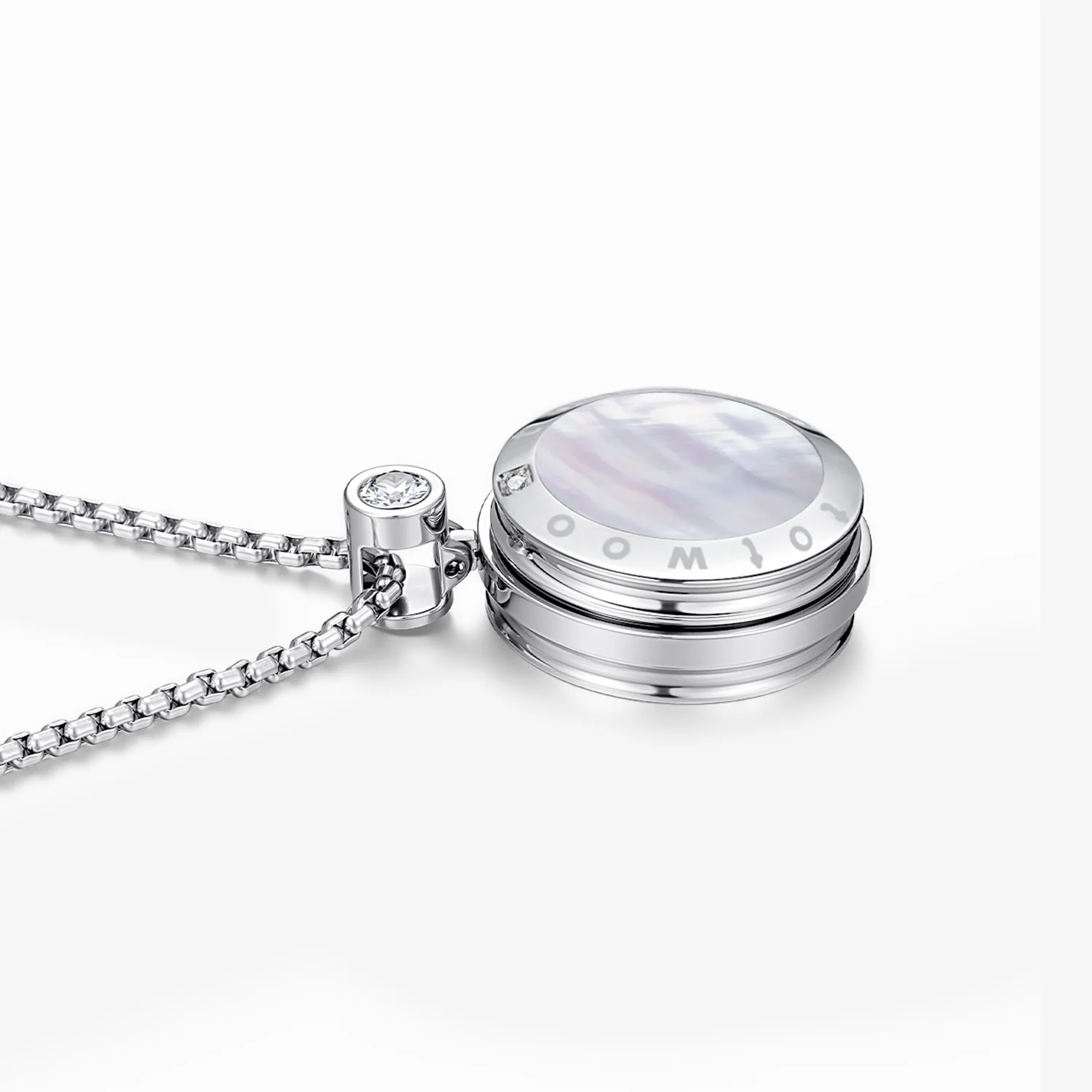 Soulmate 2.0 Touch Necklaces with Obsidian and Mother of Pearl Panels - Image 9