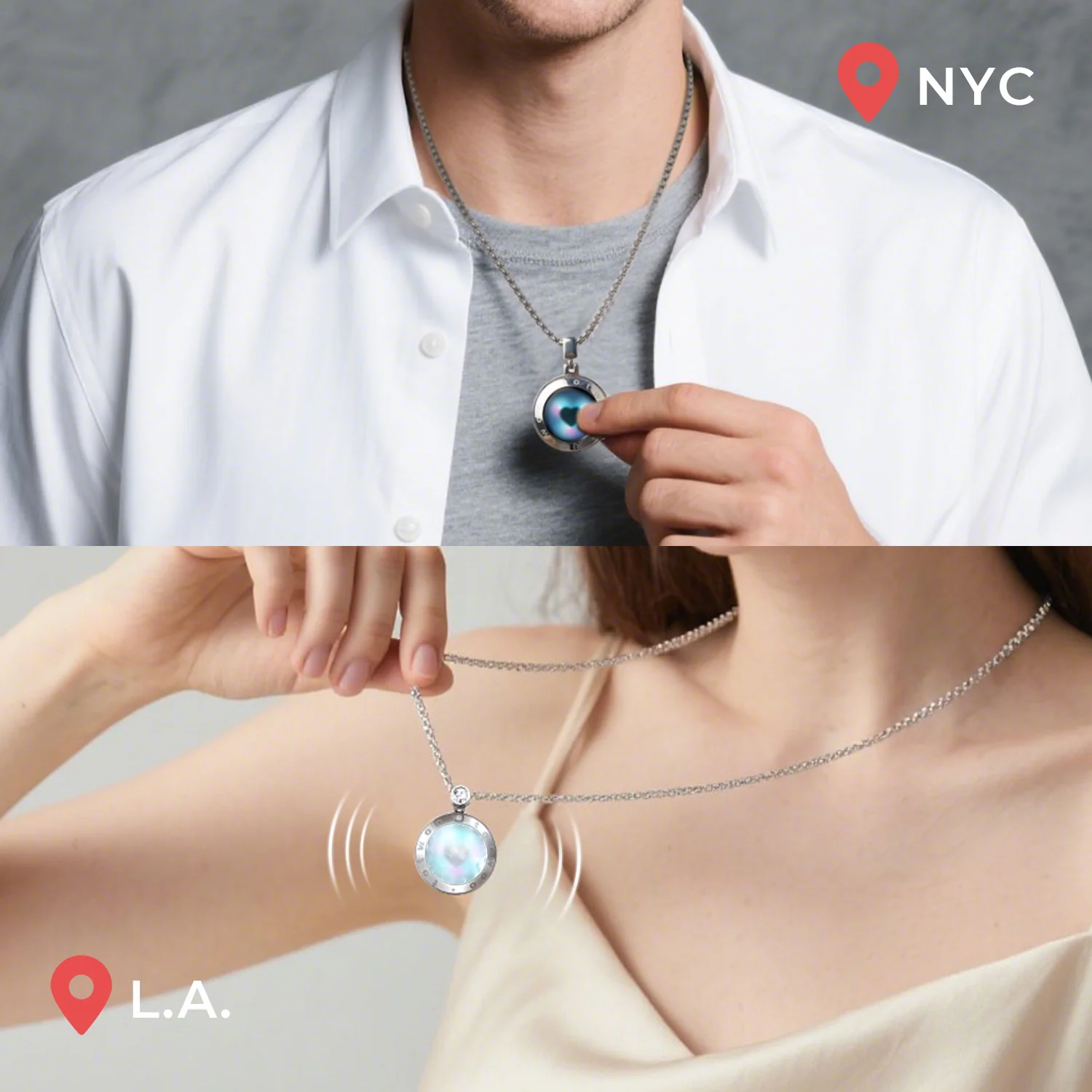 Soulmate 2.0 Touch Necklace with Obsidian - Image 3