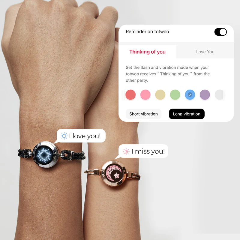 Sun&Moon Touch Bracelets(Braided Sun+Snake Chain Moon) - Image 4
