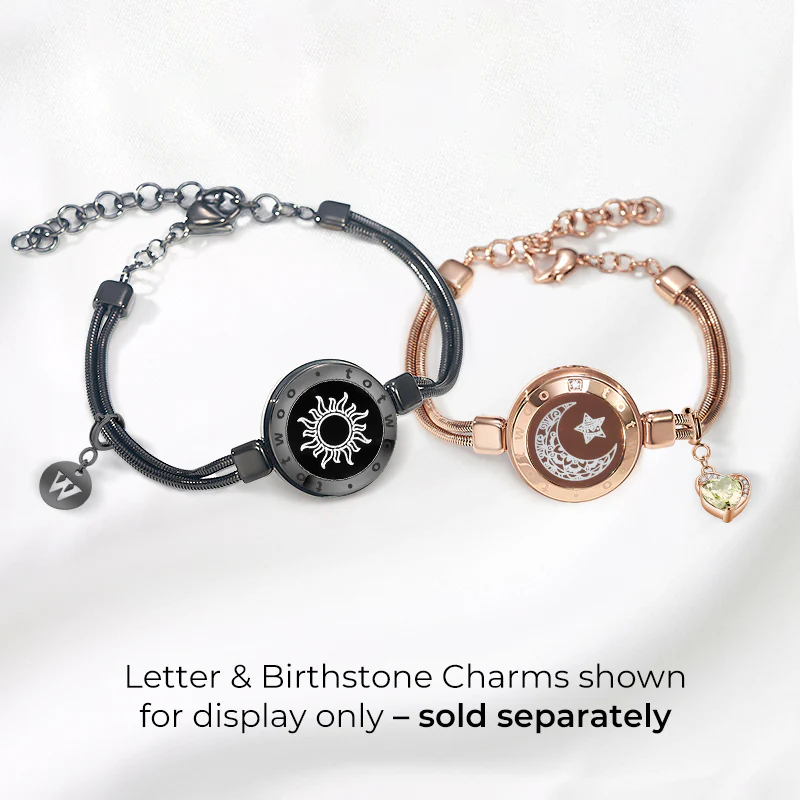 Sun & Moon Touch Bracelets with Snake Chain - Image 5