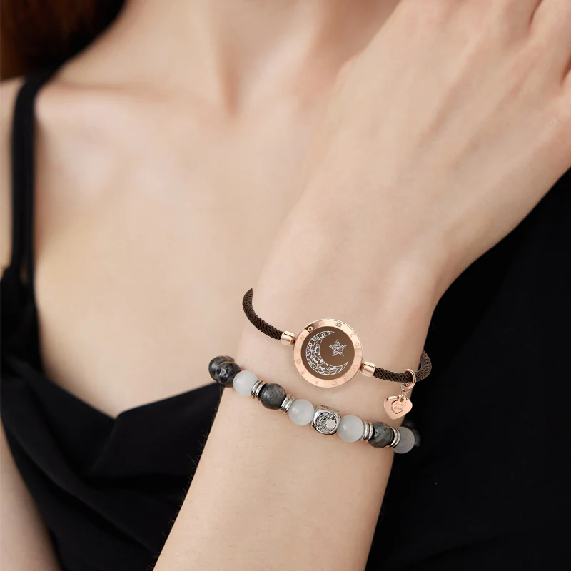 Sun & Moon Touch Milan Rope & Beaded Stacking Bracelets Set - Image 4