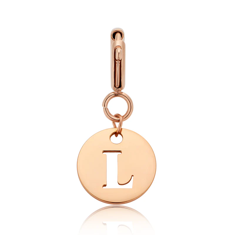 Totwoo Letter Charm (Silver/Rose Gold/Black) - Image 42