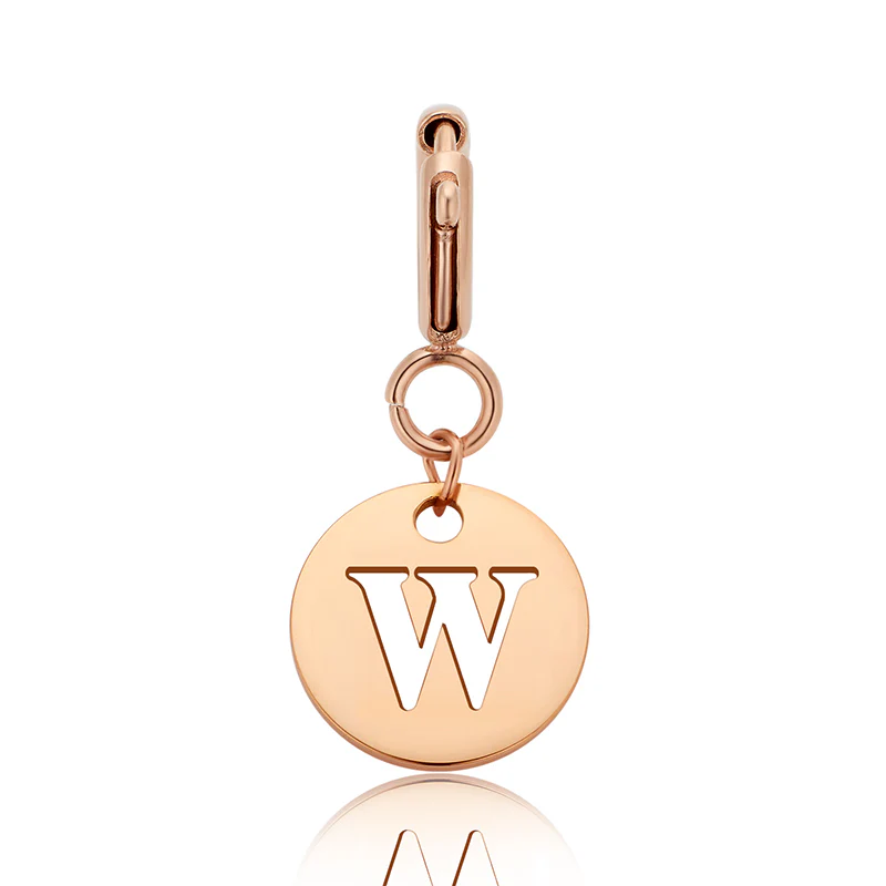 Totwoo Letter Charm (Silver/Rose Gold/Black) - Image 75