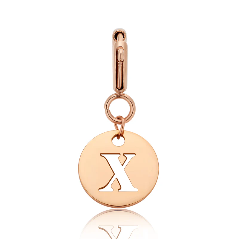 Totwoo Letter Charm (Silver/Rose Gold/Black) - Image 78