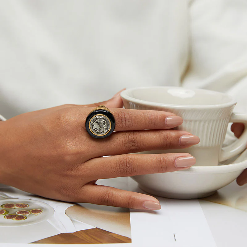 totwoo MEET Athena Greek Coin Smart Ring - Image 4