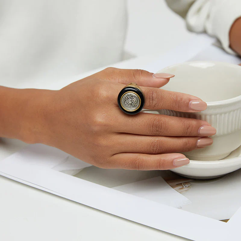 totwoo MEET Zeus Greek Coin Smart Ring - Image 3