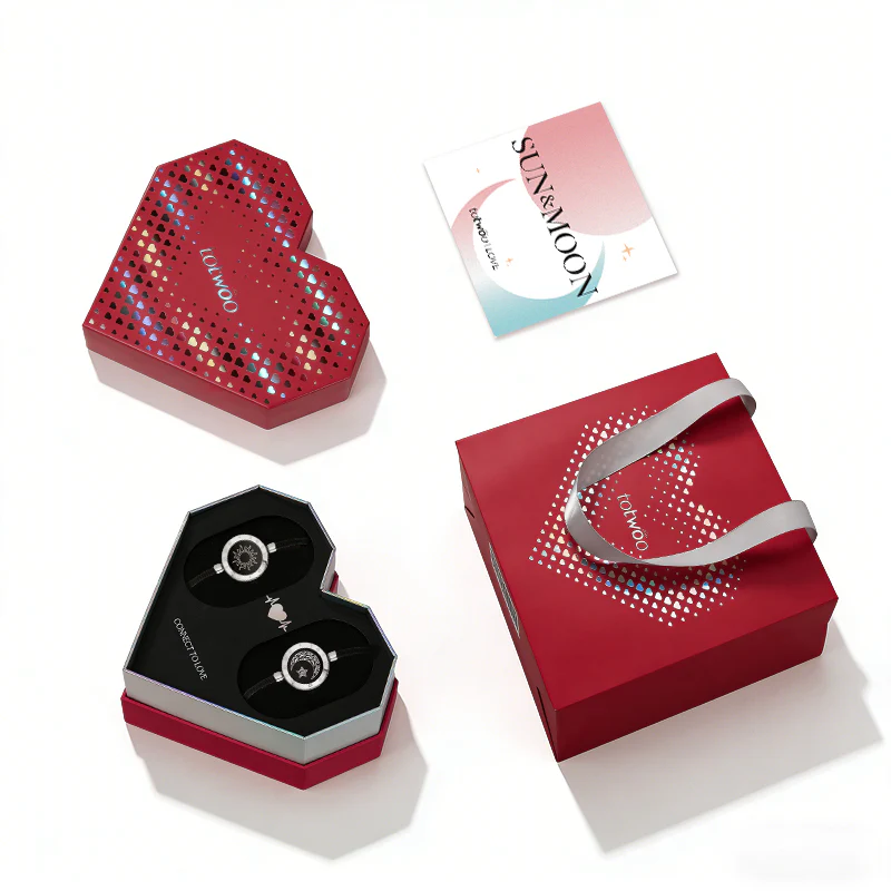 [Totwoo Signal Gift Box] Sun&Moon Bracelets with Black Milan Rope - Image 10